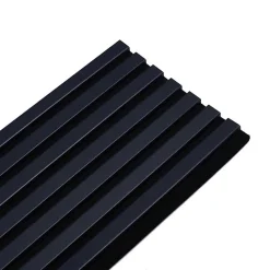 Decoon Lot de 4 Panneaux tasseaux bois 250 x 30 x 1,9 cm - bleu nuit/feutrine noir - 3m²- Panneau Tasseau Bois