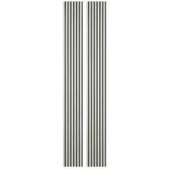 Decoon Lot de 2 Panneaux tasseaux bois 250 x 30 x 1,9 cm - décor marbre blanc/feutrine noir - 1,5m²- Panneau Tasseau Bois