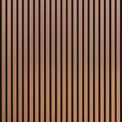 Decoon Lot de 4 Panneaux tasseaux bois 250 x 30 x 1,9 cm - rose gold/feutrine noir - 3m²- Panneau Tasseau Bois