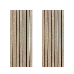 Forestea Panneau Tasseau Bois<Lot de 2 Panneaux tasseaux MDF Catsle oak sur fond bronze 2770x287x20 mm -