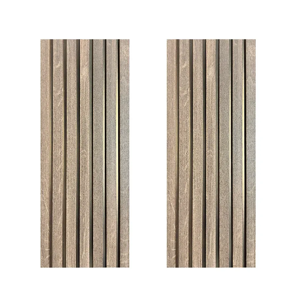 Forestea Panneau Tasseau Bois<Lot de 2 Panneaux tasseaux MDF Catsle oak sur fond bronze 2770x287x20 mm -