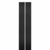 Decoon Panneau Tasseau Bois<Lot de 2 Panneaux tasseaux bois 250 x 30 x 1,9 cm - Lamelles placage noir fond noir - 1,5m²