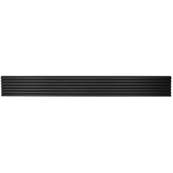 Decoon Panneau Tasseau Bois<Lot de 2 Panneaux tasseaux bois 250 x 30 x 1,9 cm - Lamelles placage noir fond noir - 1,5m²