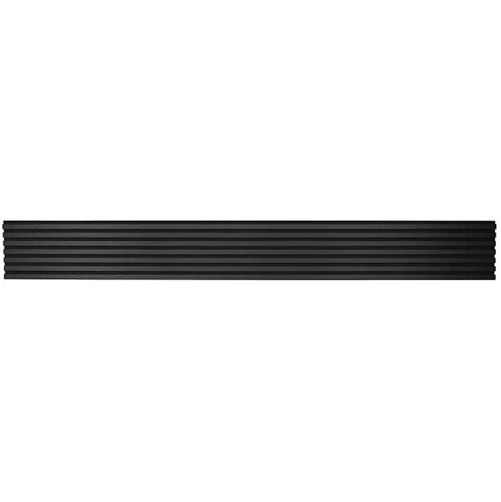 Decoon Panneau Tasseau Bois<Lot de 2 Panneaux tasseaux bois 250 x 30 x 1,9 cm - Lamelles placage noir fond noir - 1,5m²