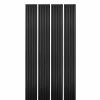 Decoon Panneau Tasseau Bois<Lot de 4 Panneaux tasseaux bois 250 x 30 x 1,9 cm - Lamelles placage noir fond noir - 3m²