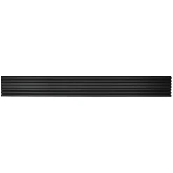 Decoon Panneau Tasseau Bois<Lot de 4 Panneaux tasseaux bois 250 x 30 x 1,9 cm - Lamelles placage noir fond noir - 3m²