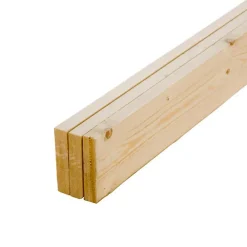 Forestea Lot de 3 planches sapin brut égalisé 2400 x 96 x 21 mm- Tasseau Bois