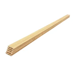 Wood&Sens Lot de 5 Plinthes cache-fils Plaquées Chêne verni MDF, L.2,23 m x l.7,8 cm x Ep.12 mm- Plinthe Bois|Plinthe Bois