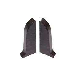 Monmobilierdesign Plinthe Pour Sol En Vinyle Et Pvc<Lot de 10 Plinthes goulotte passe-câble PVC 59 mm - 1,10 m avec angles, raccords et butées Wenge noir