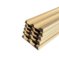 Wood&Sens Plinthe Bois|Plinthe Bois<Lot de 5 Plinthes MDF Passes-câbles à couvercle, L.2,44 m x H.10,8 cm, Ep.18 mm