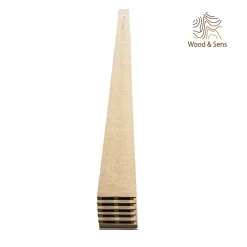 Wood&Sens Plinthe Bois|Plinthe Bois<Lot de 5 Plinthes MDF Passes-câbles à couvercle, L.2,44 m x H.10,8 cm, Ep.18 mm