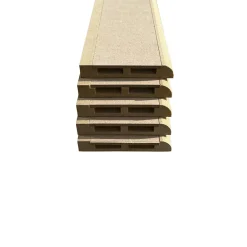 Wood&Sens Plinthe Bois|Plinthe Bois<Lot de 5 Plinthes MDF Passes-câbles à couvercle, L.2.44 m x H.11 cm, Ep.18 mm