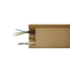 Wood&Sens Plinthe Bois|Plinthe Bois<Lot de 5 Plinthes MDF Passes-câbles à couvercle AV, L.2,44 m x H.10,8 cm, Ep.18 mm