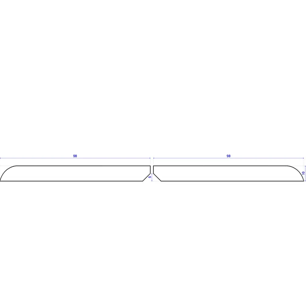Forestea Moulure<Lot de 5 Plinthes MDF prépeinte blanc 2400 x 100 x 10 mm