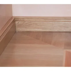Wood&Sens Lot de 5 Plinthes Plaquées Chêne MDF, L.2,23 m x l.10,8 cm x Ep.14 mm- Plinthe Bois|Plinthe Bois