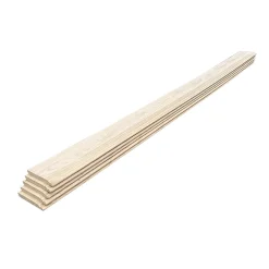 Wood&Sens Lot de 5 Plinthes Plaquées Chêne MDF, L.2,23 m x l.10,8 cm x Ep.14 mm- Plinthe Bois|Plinthe Bois