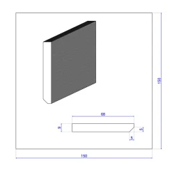 Wood&Sens Plinthe Bois|Plinthe Bois<Lot de 10 Plinthes Plaquées Chêne MDF Arrêtes vives, L.2,23 m x l.6,8 cm x Ep.9 mm