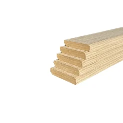 Wood&Sens Plinthe Bois|Plinthe Bois<Lot de 5 Plinthes Plaquées Chêne MDF Arrondi, L.2,23 m x l.7,8 cm x Ep.14 mm