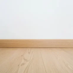 Wood&Sens Lot de 10 Plinthes Plaquées Chêne MDF Arrondi, L.2,23 m x l.6,8 cm x Ep.9 mm- Plinthe Bois|Plinthe Bois