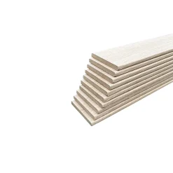 Wood&Sens Lot de 10 Plinthes Plaquées Chêne MDF Arrondi, L.2,23 m x l.6,8 cm x Ep.9 mm- Plinthe Bois|Plinthe Bois