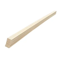 Wood&Sens Plinthe Bois|Plinthe Bois<Lot de 10 Plinthes Plaquées Chêne MDF Arrondi, L.2,23 m x l.9,8 cm x Ep.9 mm