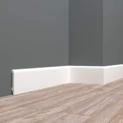 Wood&Sens Plinthe Pour Sol En Vinyle Et Pvc<Lot de 10 Plinthes Polymère avec Bord Arrondi 3mm, L.240 cm x P.8 cm, Ep.15 mm