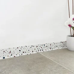 99Deco Plinthe Pour Sol En Vinyle Et Pvc<Lot de 10 Plinthes PVC Blanche - - H8 x L100 cm Profondeur 14 mm