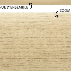 99Deco Plinthe Pour Sol En Vinyle Et Pvc<Lot de 10 Plinthes PVC Couleur Bois - - H8 x L100 cm Profondeur 14 mm