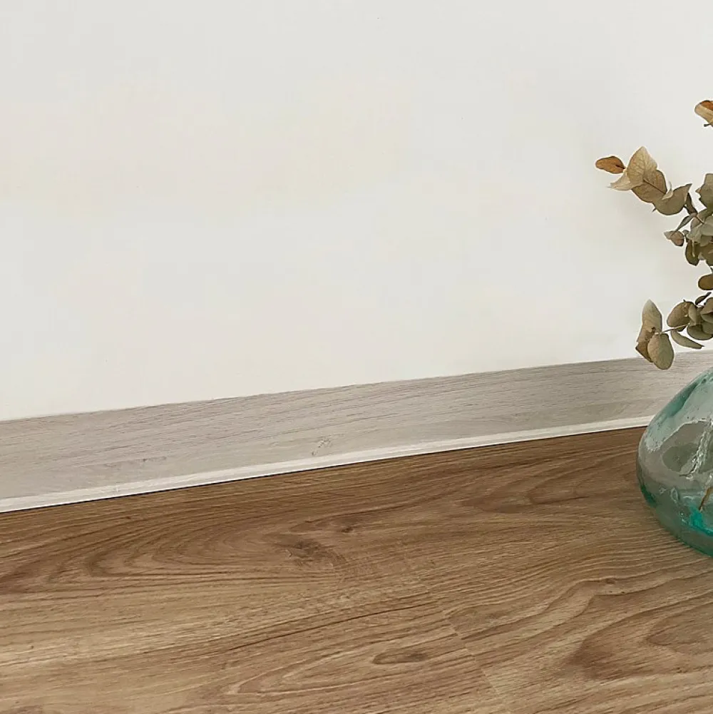 99Deco Lot de 25 Plinthes PVC Couleur Bois - - H8 x L200 cm Profondeur 14 mm- Plinthe Pour Sol En Vinyle Et Pvc