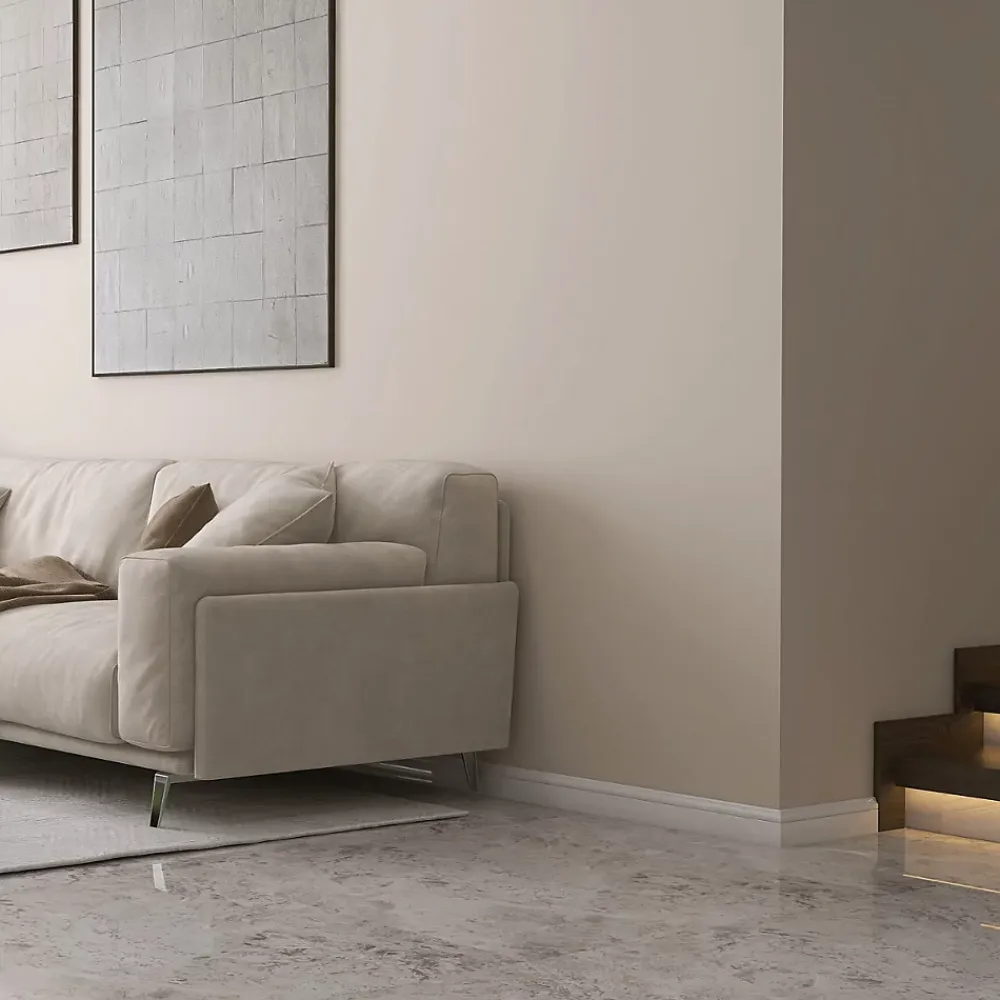 Wood&Sens Lot de 5 Plinthes Style Prépeint MDF, L.2,44 m x l.14,8 cm x Ep.16 mm- Plinthe Bois|Plinthe Bois