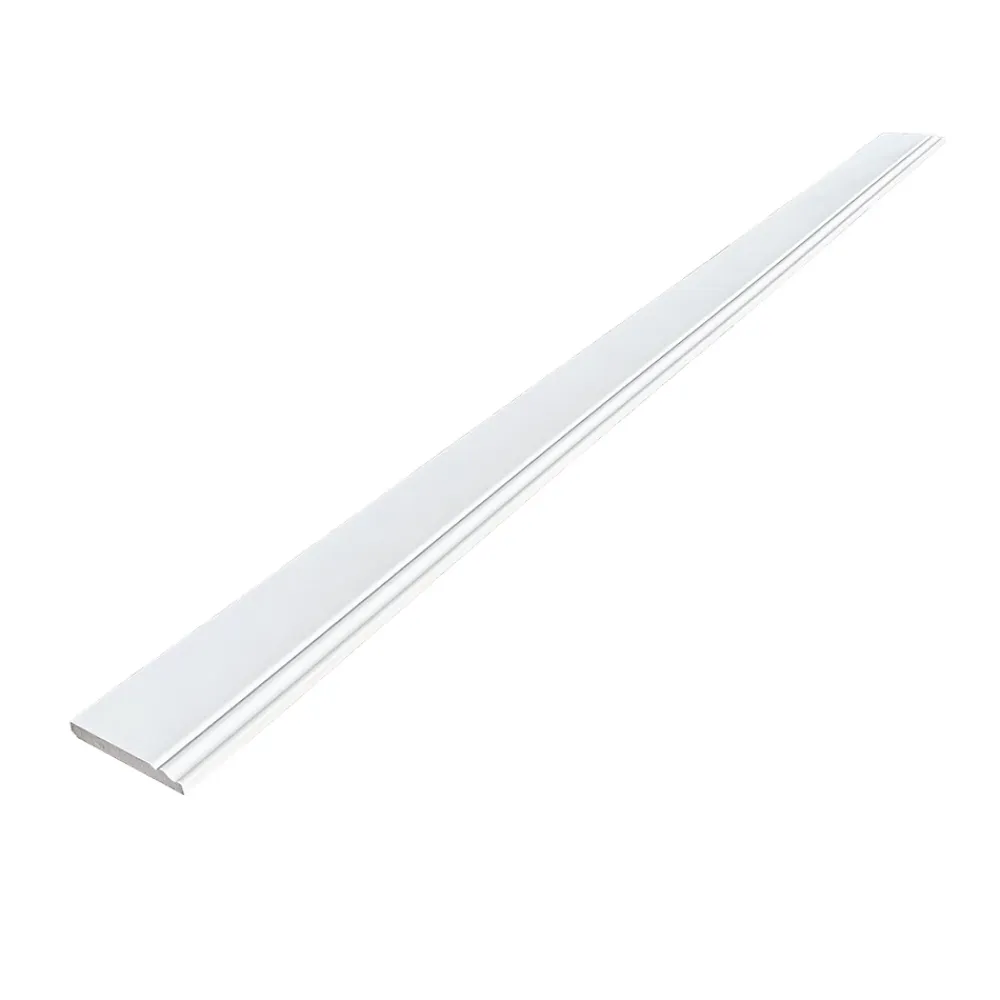 Wood&Sens Lot de 5 Plinthes Style Prépeint MDF, L.2,44 m x l.14,8 cm x Ep.16 mm- Plinthe Bois|Plinthe Bois
