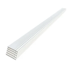 Wood&Sens Lot de 5 Plinthes Style Prépeint MDF, L.2,44 m x l.14,8 cm x Ep.16 mm- Plinthe Bois|Plinthe Bois