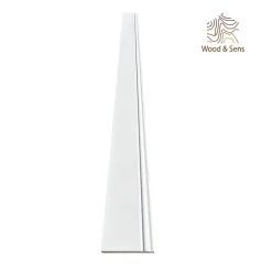 Wood&Sens Lot de 5 Plinthes Style Prépeint MDF, L.2,44 m x l.14,8 cm x Ep.16 mm- Plinthe Bois|Plinthe Bois
