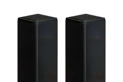 Casanoov Accesoire Pour Volet<Lot de 2 poteaux en fer DARIO 8x8cm H.190cm Noir Mat