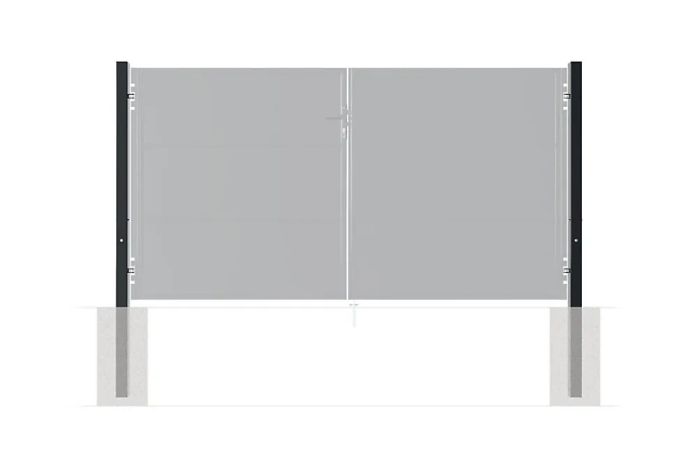 Casanoov Accesoire Pour Volet<Lot de 2 poteaux en fer DARIO 8x8cm H.230cm Noir Mat