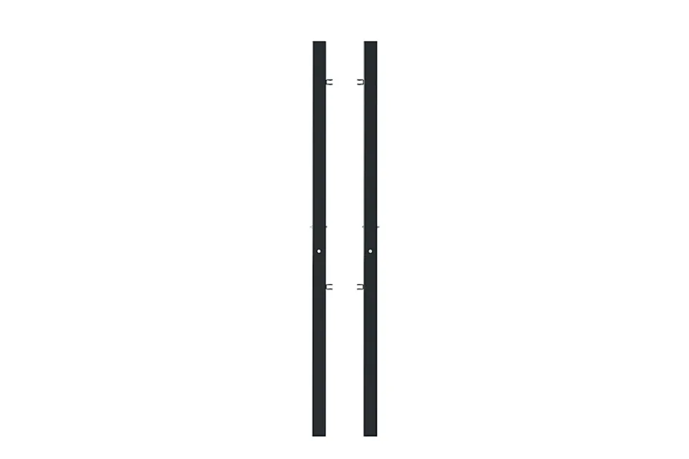 Casanoov Accesoire Pour Volet<Lot de 2 poteaux en fer DARIO 8x8cm H.230cm Noir Mat