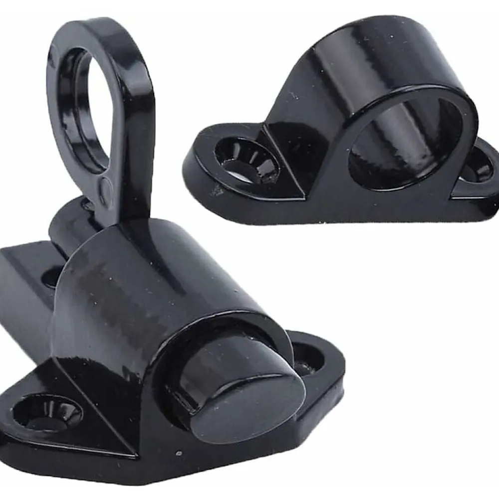 Deko Lot de 2 serrures de porte en aluminium, serrures de fenêtre, porte-fenêtre, anneau antivol, serrure de porte en aluminium- Accesoire Pour Volet