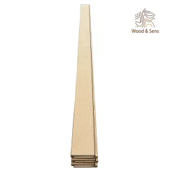 Wood&Sens Lot de 6 Surplinthes MDF, L.2.44 m x H.12.8 cm, Ep.22 mm- Plinthe Bois|Plinthe Bois