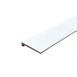 Wood&Sens Lot de 6 Surplinthes MDF Prépeint Blanc, L.2.44 m x H.9.8 cm, Ep.22 mm- Plinthe Bois|Plinthe Bois
