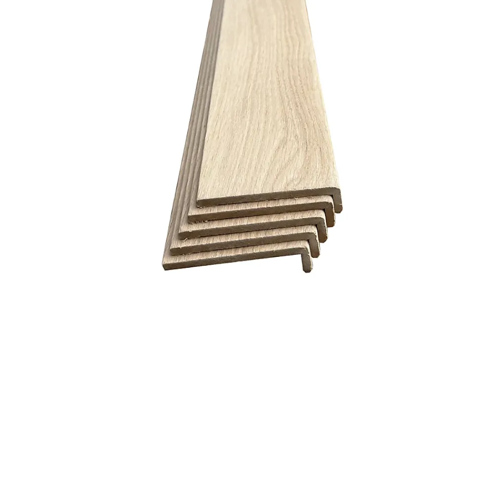 Wood&Sens Lot de 5 Surplinthes MDF Plaquées Chêne, L.2.23 m x H.9.2 cm, Ep.20 mm- Plinthe Bois|Plinthe Bois