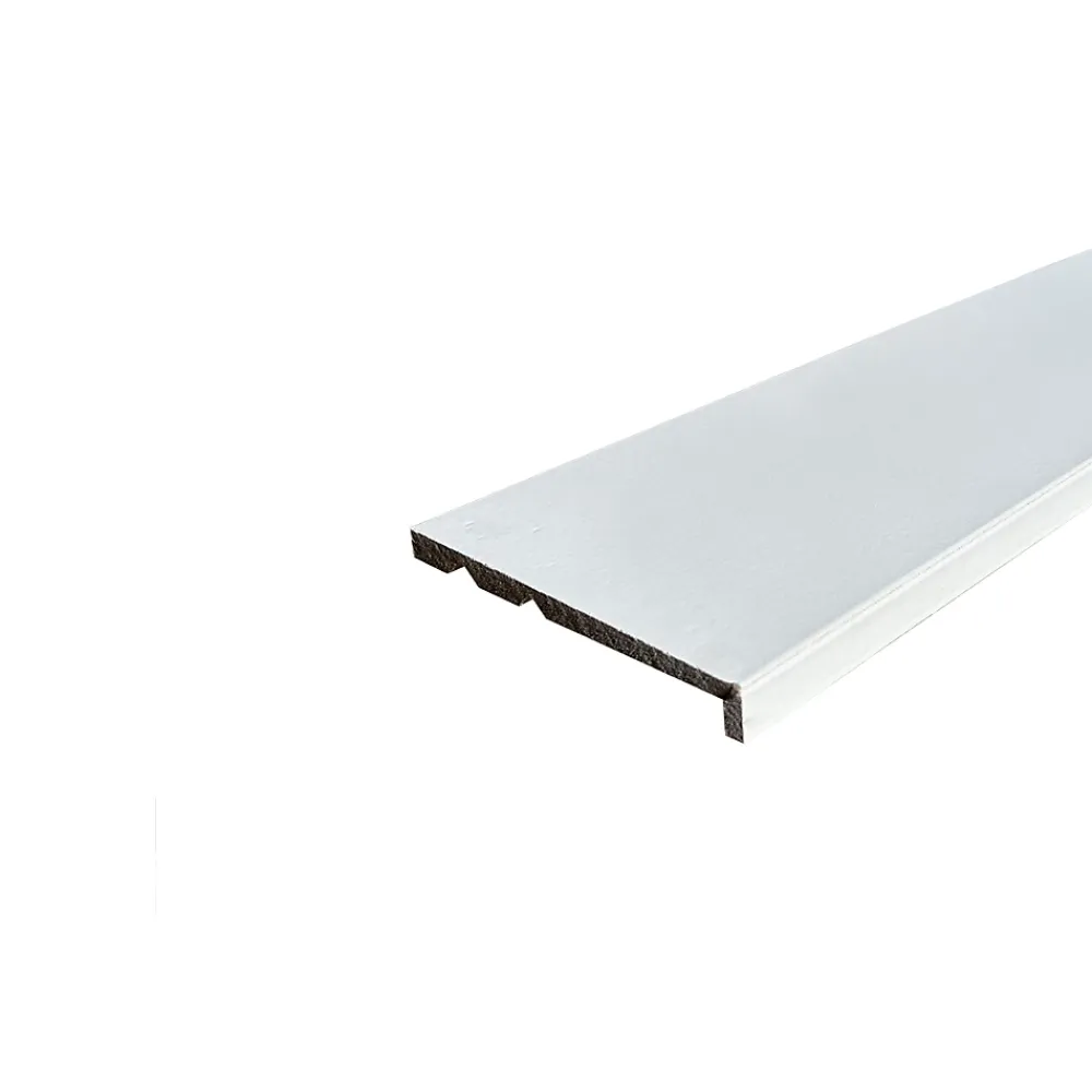 Wood&Sens Plinthe Bois|Plinthe Bois<Lot de 6 Surplinthes MDF Prépeint Blanc, L.2.44 m x H.13.1 cm, Ep.22 mm