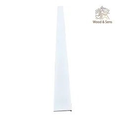 Wood&Sens Lot de 6 Surplinthes MDF Prépeint Blanc, L.2.44 m x H.12.8 cm, Ep.22 mm- Plinthe Bois|Plinthe Bois