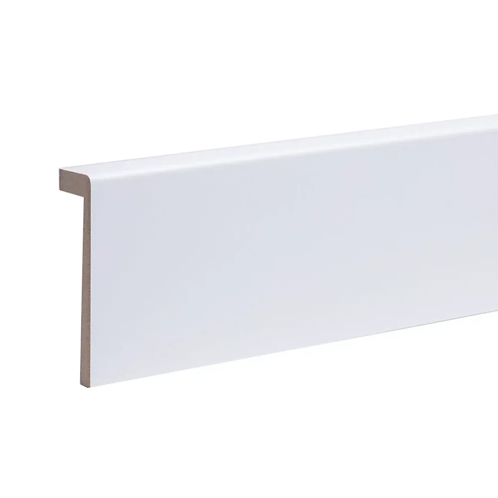 Forestea Moulure<Lot de 5 surplinthes MDF revêtues blanc 2400 x 110 x 19 mm