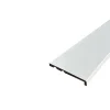 Wood&Sens Lot de 6 Surplinthes MDF Revêtues Blanc, L.2.40 m x l.13.1 cm, Ep.22 mm- Plinthe Bois|Plinthe Bois