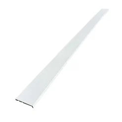 Wood&Sens Lot de 6 Surplinthes MDF Revêtues Blanc, L.2.40 m x l.13.1 cm, Ep.22 mm- Plinthe Bois|Plinthe Bois