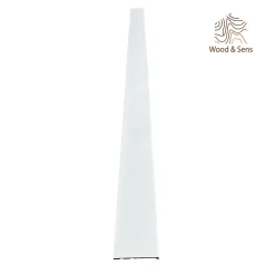 Wood&Sens Lot de 6 Surplinthes MDF Revêtues Blanc, L.2.40 m x l.13.1 cm, Ep.22 mm- Plinthe Bois|Plinthe Bois