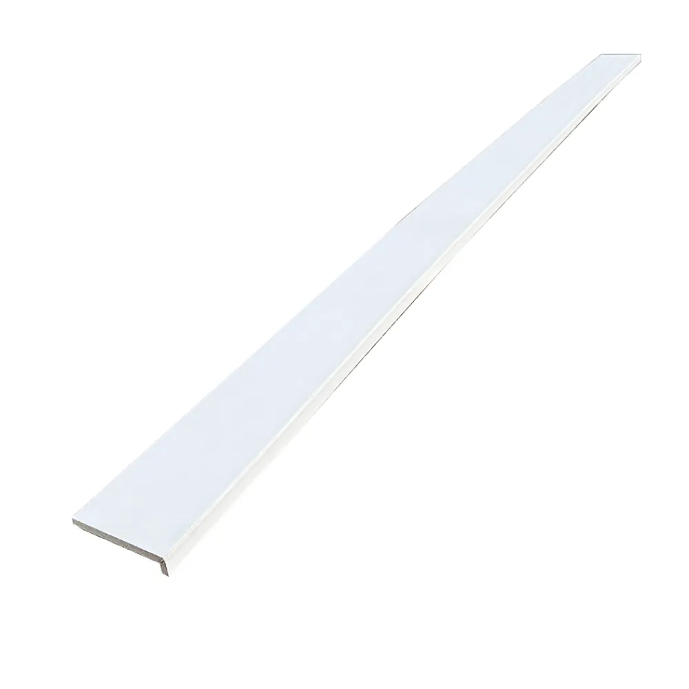 Wood&Sens Lot de 6 Surplinthes MDF Revêtues Blanc, L.2.40 m x H.9.8 cm, Ep.22 mm- Plinthe Bois|Plinthe Bois
