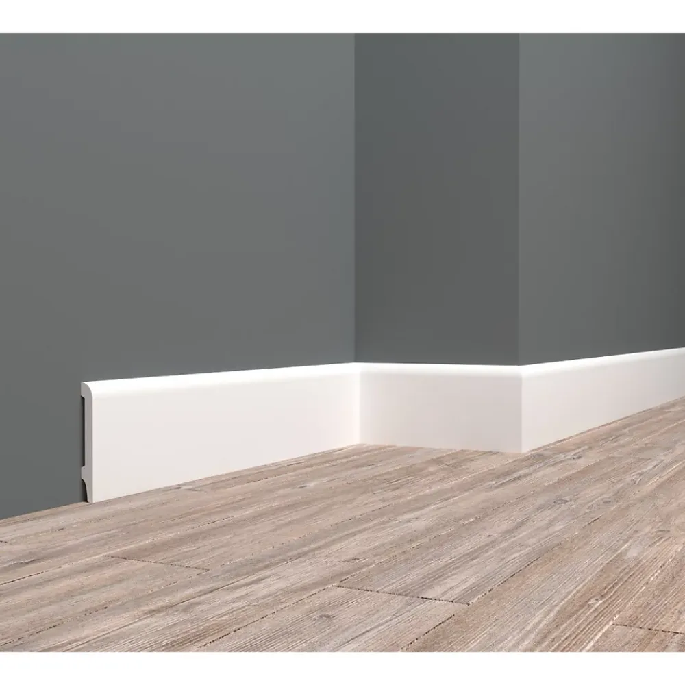 Wood&Sens Moulure<Lot de 8 Surplinthes Style Polymère, L.240 cm x H.12,4 cm, Ep.23 mm