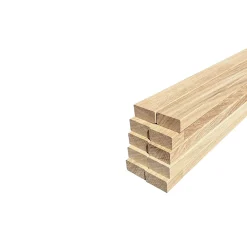 Wood&Sens Tasseau Bois<Lot de 10 Tasseaux Chêne Abouté, L.250 cm x l.2 cm, Ep.4 cm