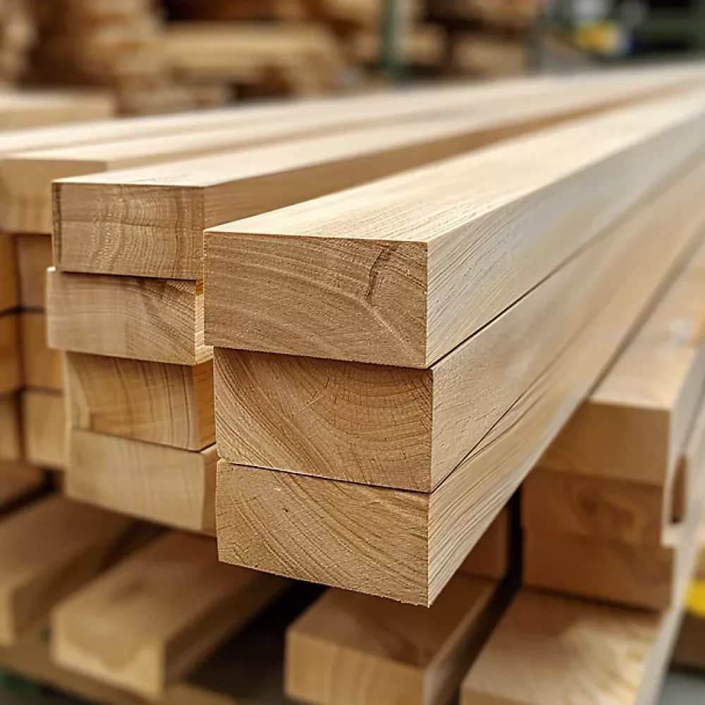Ad Lyon Groupe Lot de 4 tasseaux en hetre massif 32x70 mm Longueur 2 m- Tasseau Bois